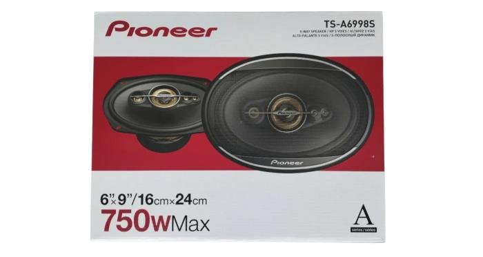 طقم سماعات سيارة بيضاوية أصلية TS-A6998S، 750 واط، 6 × 9 بوصة، 150 واط RMS، 5 اتجاهات، 4 أوم