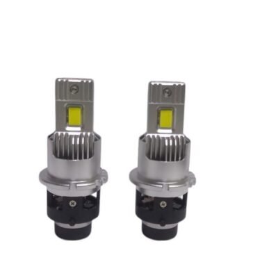 طقم مصابيح LED من نوع D2S/R، 60000 لومن، 50 واط، 6000 كلفن أبيض، قطعتان