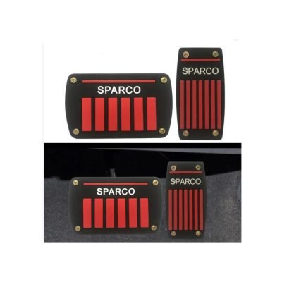 Spaarco CS-070 Gas and Brake Pedal Cover Set of 2 – Red * Black