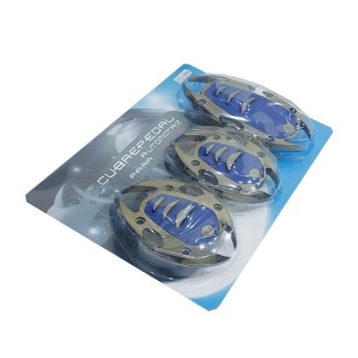 طقم أغطية دواسات السيارة CS-395 – أزرق بالنيكل – ملحق سيارة متين وقوي