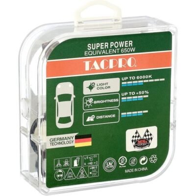 مجموعة لمبات LED للسيارات TAC PRO H7 – سطوع 50% – 6000K – 650 واط