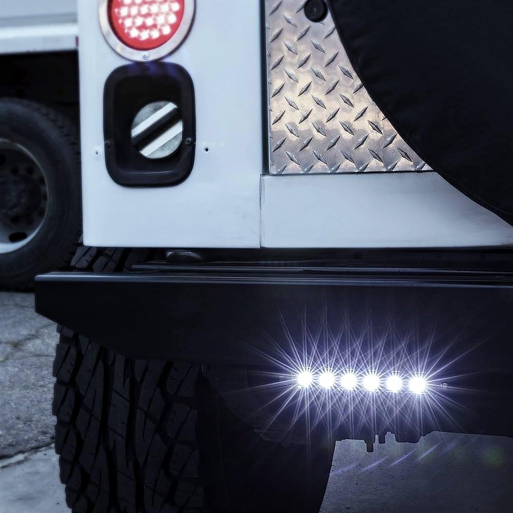 فانوس مستطيل LH-28 - 6LED إضاءة فائقة السطوع 12/24 فولت للسيارة والدراجة النارية والسكوتر - الصورة 4