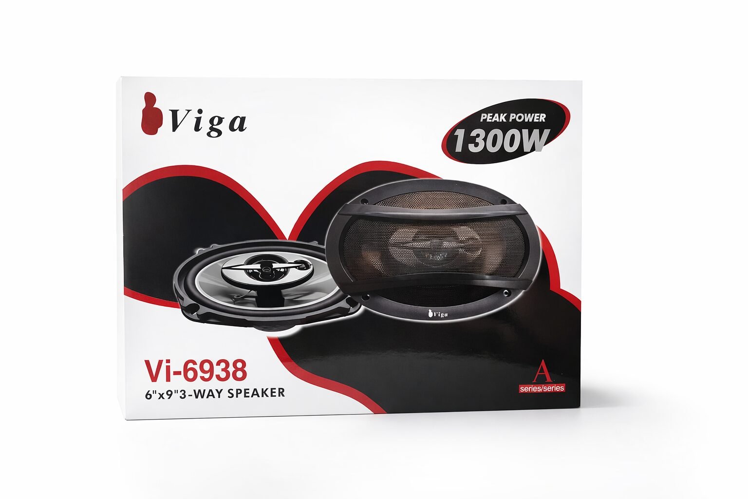 VI-6938 6x9 inch Oval Car Speaker – 1300W Peak Power – Powerful and Clear Sound – Pair of Speakers