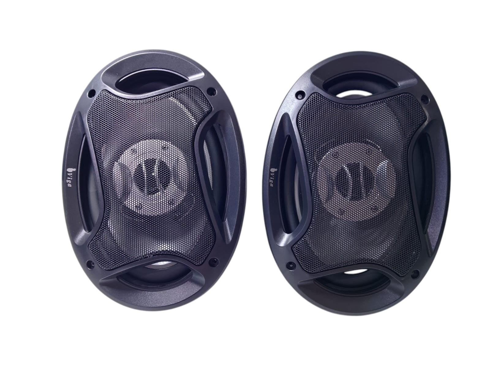VI-6901 6x9 inch Oval Car Speaker – 1200W Peak Power – Powerful and Clear Sound – Pair of Speakers - الصورة 3
