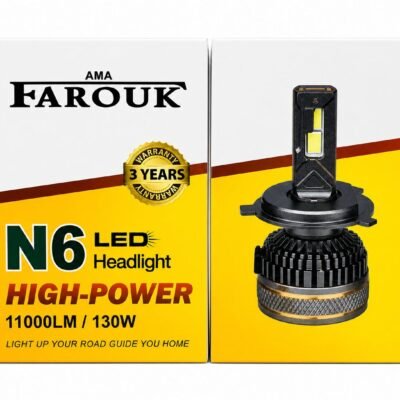 مصابيح أمامية LED 9005 ، طقم مصابيح أمامية LED، أبيض، عبوة من قطعتين 130 w ،11000 l m