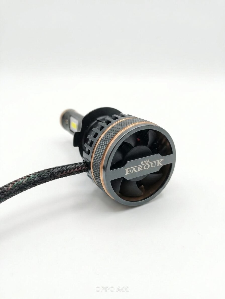 مصابيح أمامية LED H7 ، طقم مصابيح أمامية LED، أبيض، عبوة من قطعتين 130 w ،11000 l m - الصورة 2