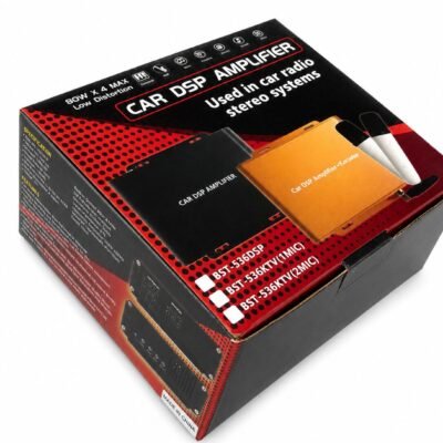مُعالج ومقوي صوت رقمي للسيارة (Car DSP Amplifier) – قوة 80W x 4 MAX