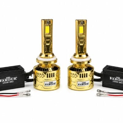 مصابيح أمامية للسيارة بتقنية LED 880، 6000 كلفن – 100 واط – لمبة ZA10 LED 880، فائقة السطوع