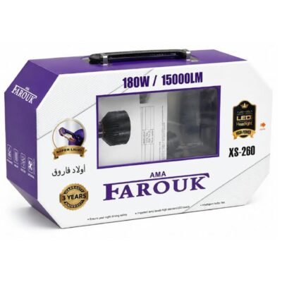 مصابيح سيارة LED H4 XS-250 – فائقة السطوع 15000 لومن – 180 واط – طقم مصابيح أمامية LED H4