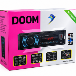 كاسيت سيارة DOOM – مشغل صوت متعدد الوظائف HP-2206